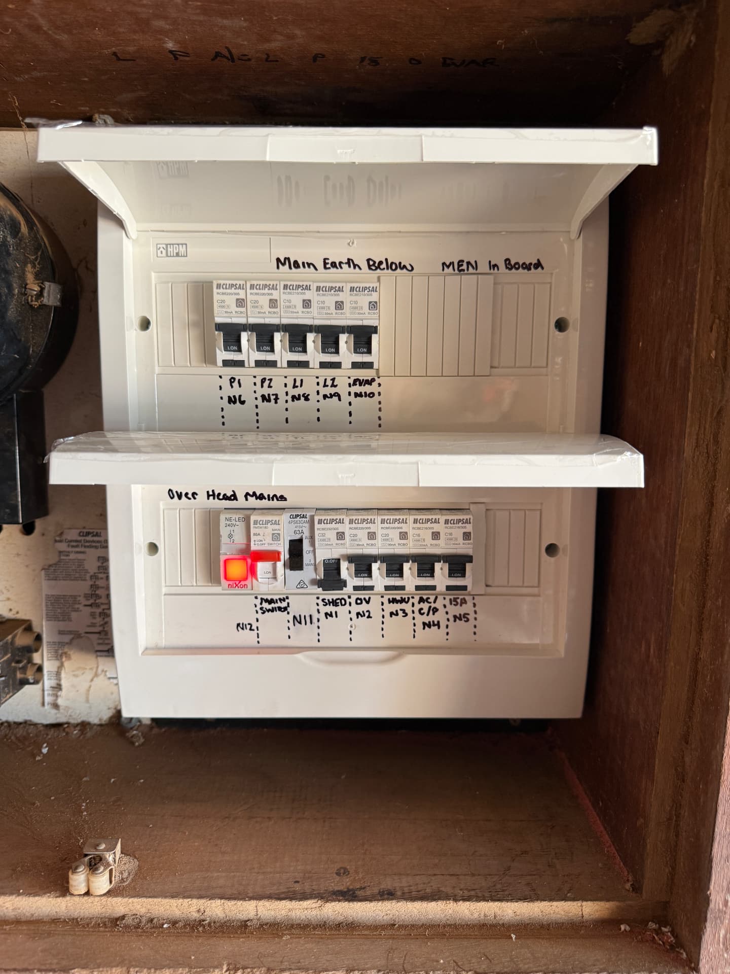 New switchboard installation